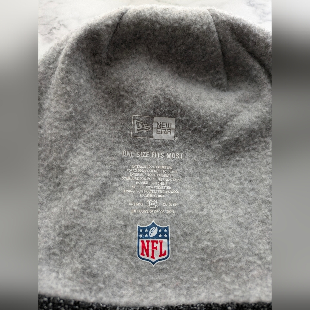 Raiders Black and Gray‎ Beanie - Picture 3 of 3